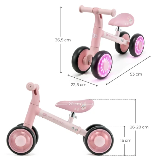 Rutschauto Cutie Flash Pink Rutschauto Cutie Flash Pink Kinderkraft KRCUFL00PNK0000
