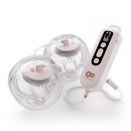 Muttermilchpumpe Double Hands-free Gentle Flow Pink Kinderkraft KEGEFL00PNK0000