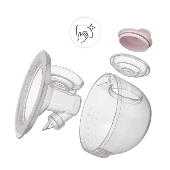 Muttermilchpumpe Double Hands-free Gentle Flow Pink Kinderkraft KEGEFL00PNK0000