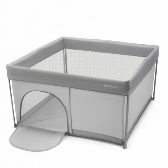 Klappbares Laufgitter Ziki Light Grey Kinderkraft KLZIKI00GRY0000