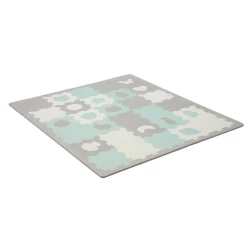 Puzzle-Schaumstoffmatte Luno Shapes 185 x 165 cm Mint, 30ks, Premium