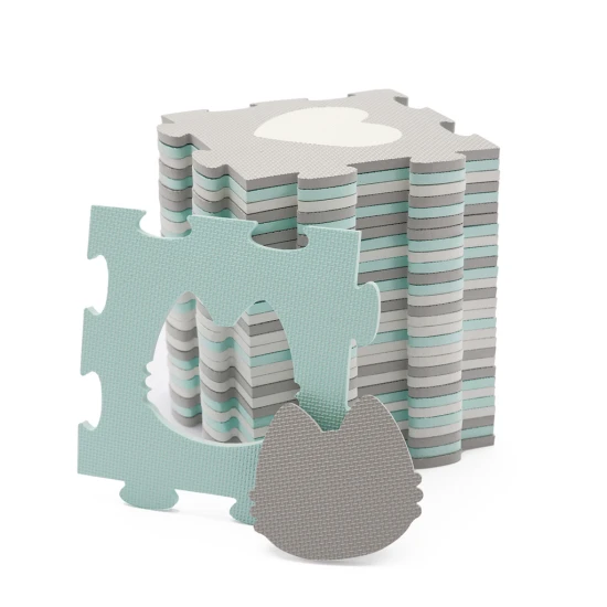 Puzzle-Schaumstoffmatte Luno Shapes 185 x 165 cm Mint, 30ks, Premium Puzzle-Schaumstoffmatte Luno Shapes 185 x 165 cm Mint, 30ks, Premium Kinderkraft KPLUSH00MIN0000