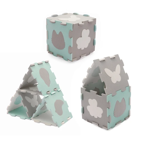 Puzzle-Schaumstoffmatte Luno Shapes 185 x 165 cm Mint, 30ks, Premium Puzzle-Schaumstoffmatte Luno Shapes 185 x 165 cm Mint, 30ks, Premium Kinderkraft KPLUSH00MIN0000