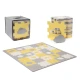 Puzzle-Schaumstoffmatte Luno Shapes 185 x 165 cm Yellow, 30ks, Premium Kinderkraft KPLUSH00YEL0000