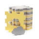 Puzzle-Schaumstoffmatte Luno Shapes 185 x 165 cm Yellow, 30ks, Premium Kinderkraft KPLUSH00YEL0000