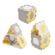 Puzzle-Schaumstoffmatte Luno Shapes 185 x 165 cm Yellow, 30ks, Premium Kinderkraft KPLUSH00YEL0000
