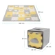 Puzzle-Schaumstoffmatte Luno Shapes 185 x 165 cm Yellow, 30ks, Premium Kinderkraft KPLUSH00YEL0000