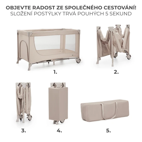Reisebett Joy 2 Beige Reisebett Joy 2 Beige Kinderkraft KLJOY02BEG00000