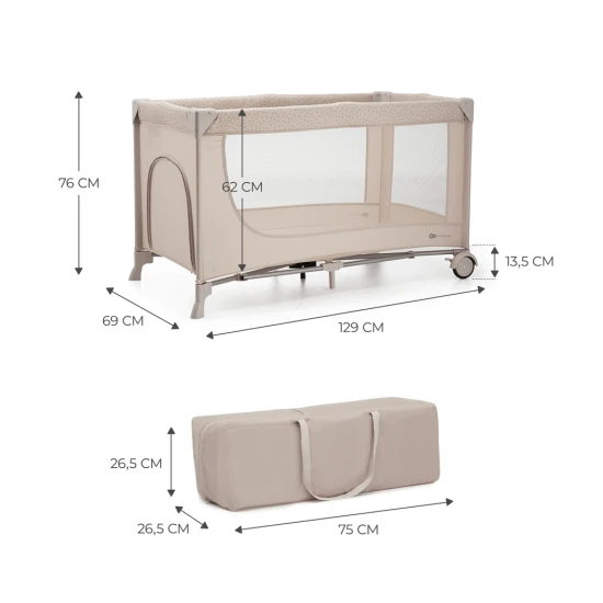 Reisebett Joy 2 Beige Reisebett Joy 2 Beige Kinderkraft KLJOY02BEG00000