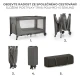 Reisebett Joy 2 Dark grey Reisebett Joy 2 Dark grey Kinderkraft KLJOY02DGR00000