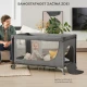 Reisebett Joy 2 Dark grey Reisebett Joy 2 Dark grey Kinderkraft KLJOY02DGR00000