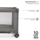 Reisebett Joy 2 Dark grey Reisebett Joy 2 Dark grey Kinderkraft KLJOY02DGR00000