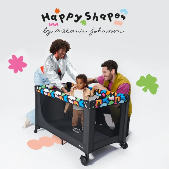 Reisebett Joy 2 Happy shapes Reisebett Joy 2 Happy shapes Kinderkraft KLJOY02HAP0000