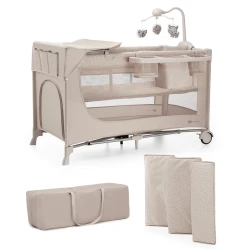 Reisebett Joy 2 mit Zubehör Beige