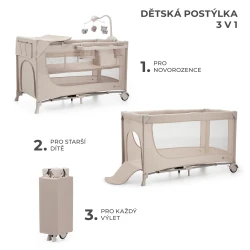 Reisebett Joy 2 mit Zubehör Beige Reisebett Joy 2 mit Zubehör Beige