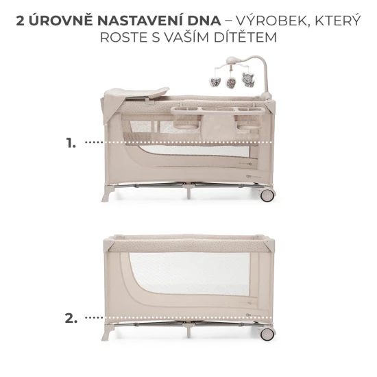 Reisebett Joy 2 mit Zubehör Beige Reisebett Joy 2 mit Zubehör Beige Kinderkraft KLJOY02BEG000AC