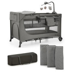 Reisebett Joy 2 mit Zubehör Dark grey