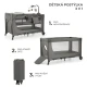 Reisebett Joy 2 mit Zubehör Dark grey Kinderkraft KLJOY02DGR000AC