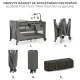 Reisebett Joy 2 mit Zubehör Dark grey Kinderkraft KLJOY02DGR000AC