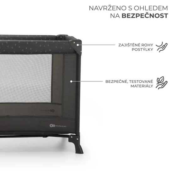 Reisebett Joy Light Grau Reisebett Joy Light Grau Kinderkraft KLJOYLIGRY00000