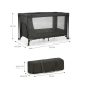 Reisebett Joy Light Grau Reisebett Joy Light Grau Kinderkraft KLJOYLIGRY00000