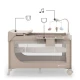 Reisebett Leody Up Beige mit Zubehör Reisebett Leody Up Beige mit Zubehör Kinderkraft KCLEODUPBEG00AC
