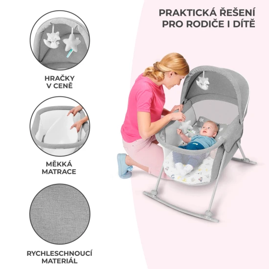 Kinderbett 3in1 Lovi Gray Kinderbett 3in1 Lovi Gray Kinderkraft KKLLOVIGRY0000