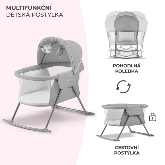 Kinderbett 3in1 Lovi Gray Kinderbett 3in1 Lovi Gray Kinderkraft KKLLOVIGRY0000