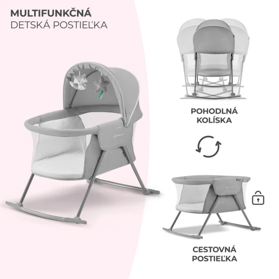 Kinderbett 3in1 Lovi Gray Kinderbett 3in1 Lovi Gray Kinderkraft KKLLOVIGRY0000