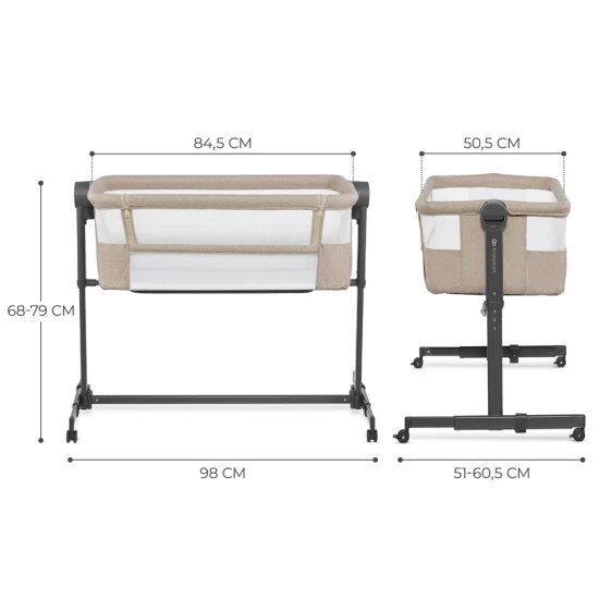 Verstellbares Kinderbett Nestee Up2 Beige Verstellbares Kinderbett Nestee Up2 Beige Kinderkraft KLNEE002BEG0000