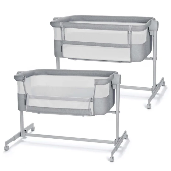 Verstellbares Kinderbett Nestee Up2 Full Light Grey Kinderkraft KLNEE002LGRF000