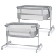 Verstellbares Kinderbett Nestee Up2 Full Light Grey Kinderkraft KLNEE002LGRF000