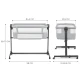 Verstellbares Kinderbett Nestee Up2 Light Grey Kinderkraft KLNEE002LGR0000