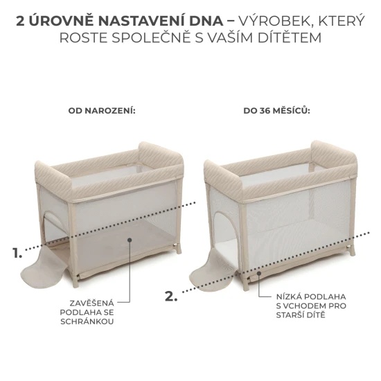 SELECT Reisebett Moon Dream Beige SELECT Reisebett Moon Dream Beige Kinderkraft KLMODR00BEG3000