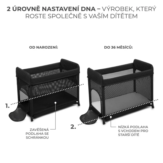 SELECT Reisebett Moon Dream Black SELECT Reisebett Moon Dream Black Kinderkraft KLMODR00BLK3000