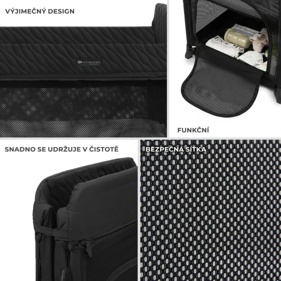 SELECT Reisebett Moon Dream Black SELECT Reisebett Moon Dream Black Kinderkraft KLMODR00BLK3000
