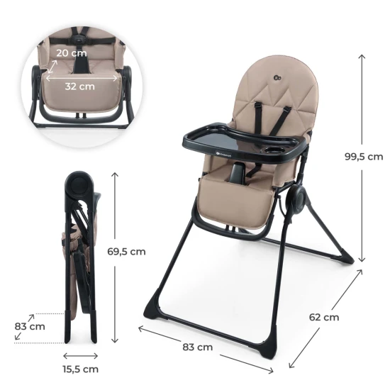 Hochstuhl Binci Beige Kinderkraft KHBINC00BEG0000