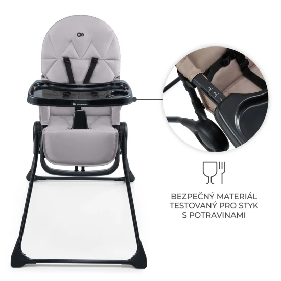 Hochstuhl Binci Grey Kinderkraft KHBINC00GRY0000