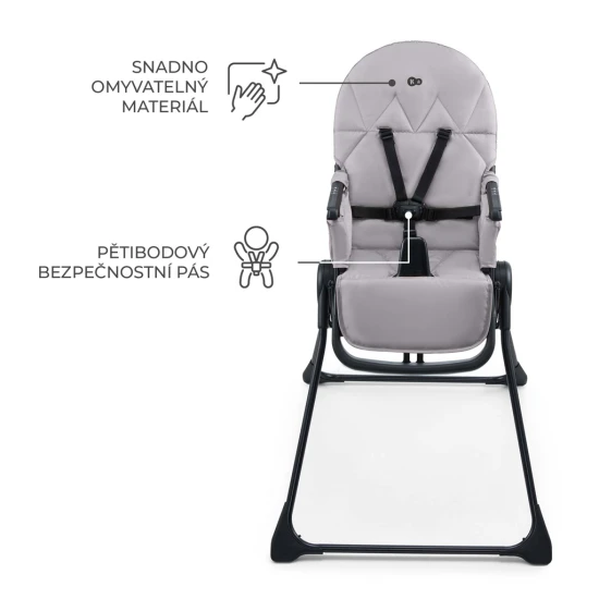 Hochstuhl Binci Grey Kinderkraft KHBINC00GRY0000