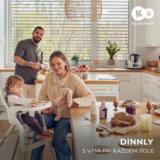 Hochstuhl Dinnly 2in1 Beige Kinderkraft KHDINN00BEG0000
