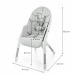 Hochstuhl Dinnly 2in1 Grey Kinderkraft KHDINN00LGR0000