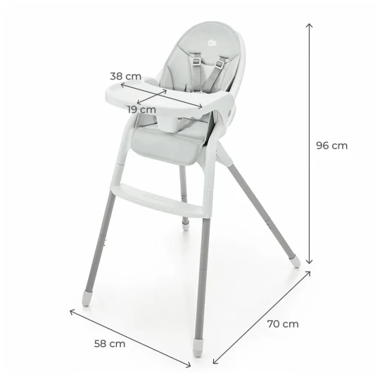 Hochstuhl Dinnly 2in1 Grey Kinderkraft KHDINN00LGR0000