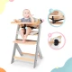 Hochstuhl Enock gepolstert Grey wooden, Premium Hochstuhl Enock gepolstert Grey wooden, Premium Kinderkraft KHENOC0PGRY0000
