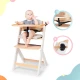 Hochstuhl Enock gepolstert White wooden, Premium Hochstuhl Enock gepolstert White wooden, Premium Kinderkraft KHENOC0PWHT0000