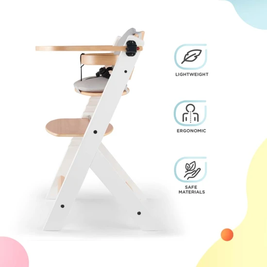 Hochstuhl Enock gepolstert White wooden, Premium Hochstuhl Enock gepolstert White wooden, Premium Kinderkraft KHENOC0PWHT0000