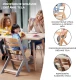 Hochstuhl Enock White wooden, Premium Hochstuhl Enock White wooden, Premium Kinderkraft KKKENOCWHT0000