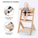 Hochstuhl Enock White Hochstuhl Enock White Kinderkraft KKKENOCWHTF000