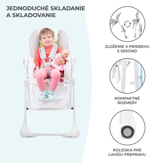 Hochstuhl Yummy Grey Hochstuhl Yummy Grey Kinderkraft KKKYUMMGRY0000