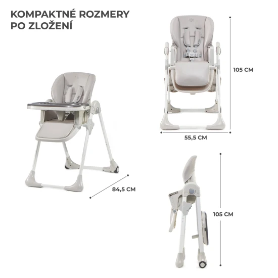 Hochstuhl Yummy Grey Hochstuhl Yummy Grey Kinderkraft KKKYUMMGRY0000