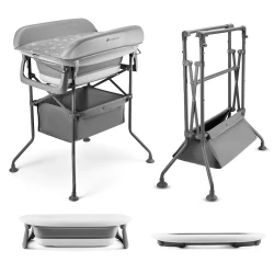 Wickeltisch mit Wanne Bubbly Grey